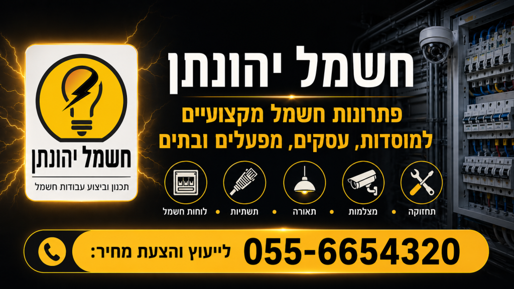 קבלן חשמל יהונתן